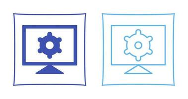 Computer Settings Vector Icon