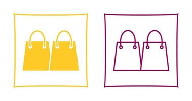 Unique Shopping Bags Vector Icon