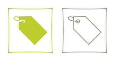 Unique Tag Vector Icon