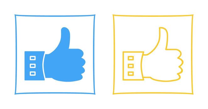Unique Like Vector Icon