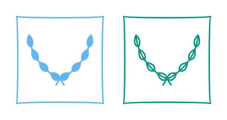Leaves Wreath Vector Icon