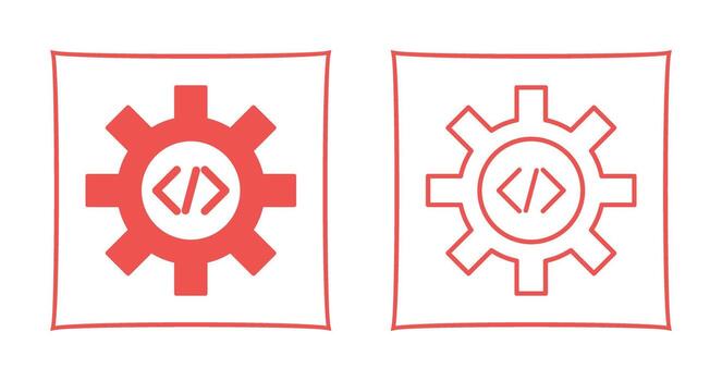 Unique Code Optimization Vector Icon
