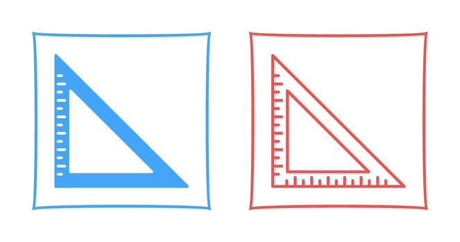 Set Square Vector Icon