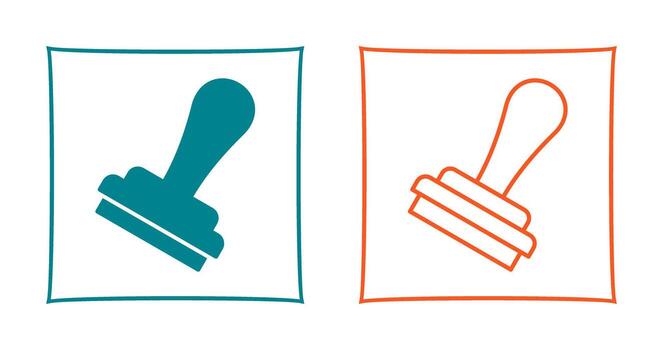 icono de vector de sello