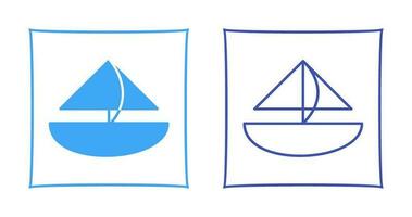 Small Yacht Vector Icon