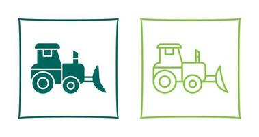 icono de vector de tractor industrial