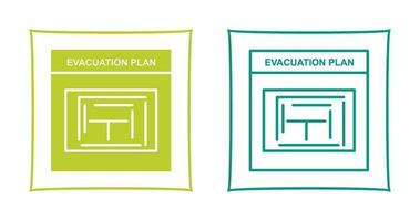 Evacuation Plan Vector Icon