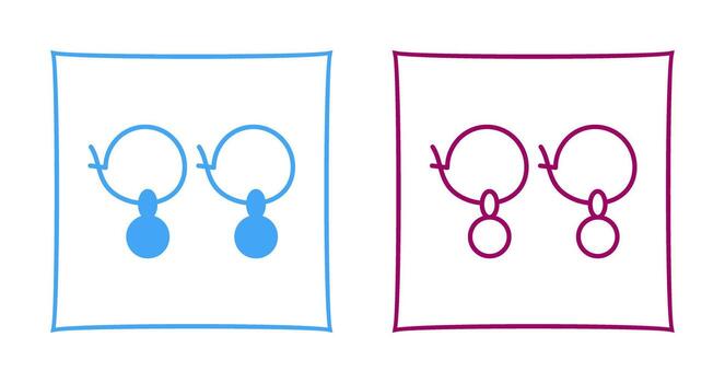 icono de vector de pendientes