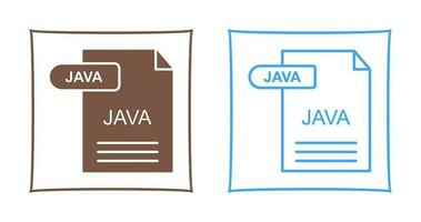 icono de vector de java