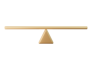 Empty copper simple balance scale investment financial business and law concept png