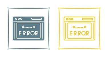 icono de vector de código de error