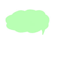 Lime green speech bubble png