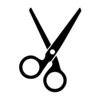 Simply Black Scissors Icon. Vector Illustration