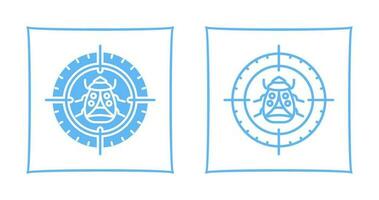 Bug Target Vector Icon