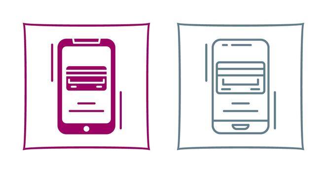 icono de vector de método de pago