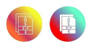 icono de vector de archivo zip