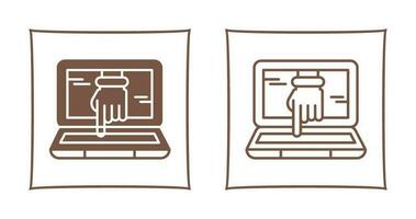 Computer Hacking Vector Icon