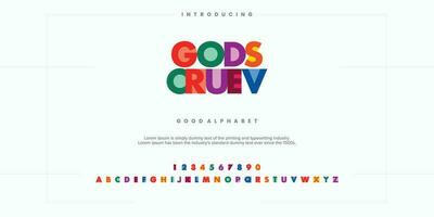Modern abstract digital alphabet font. Minimal technology typography, Creative urban sport fashion futuristic font and with numbers. vector illustration