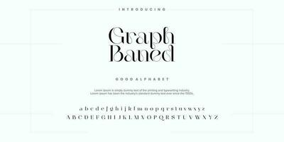 Abstract Fashion font alphabet. Minimal modern urban fonts for logo, brand etc. Typography typeface uppercase lowercase and number. vector illustration