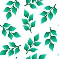 Green branch pattern vector