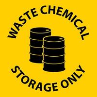 Waste Chemical Storage Only On White Background vector