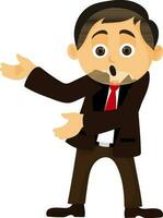 Cartoon character of a Businessman. vector