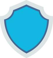 Flat style icon of a shield. vector