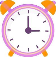 Flat illustration of a alarm clock. vector