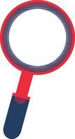 Flat illustration of a magnifying glass. vector