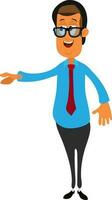 Cartoon character of a businessman. vector