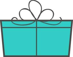 Flat illustration of a gift box. vector