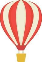 Illustration of a hot air balloon. vector