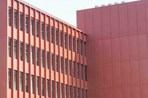 modern red brick and steel building photo