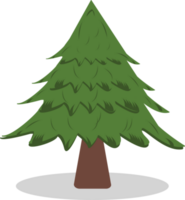 Facile Noël arbre conception. joyeux Noël et une content Nouveau année Facile arbre conception. Noël traditionnel symbole arbre. png