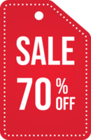 Super offer a seventy percent discount tag with red color. Red sales badge. Discount sticker illustration. Super Sale discount coupon. png