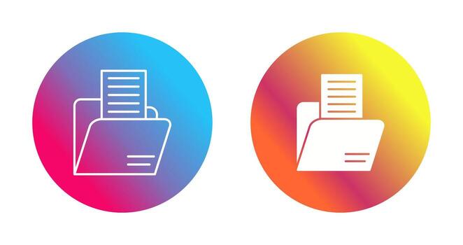 icono de vector de carpeta