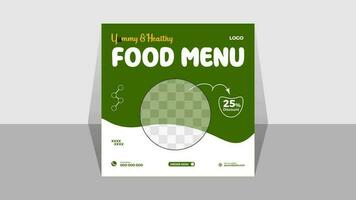 Food Sale Social Media Post Design For Your Business Promotion vector