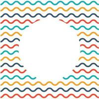 Colorful Wavy line background with space for your text. vector