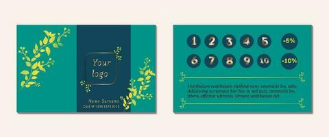 loyalty card for your business vector