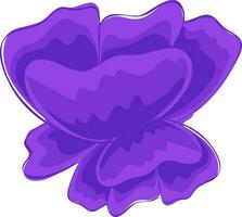 Monochrome Flower icon in Purple color. vector