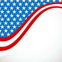 Creative American Flag colors background. vector