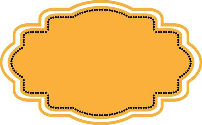 Blank sticker, tag or label design.