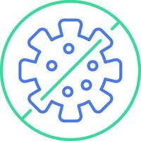 Antibacterial line icon vector