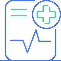 Medical diagnostic line icon vector