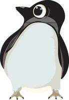 dibujos animados personaje de pingüino. vector