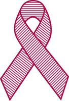 Pink aids awareness ribbon design. vector