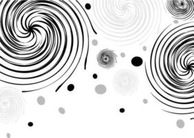 Hand drawn spirals abstract element. vector