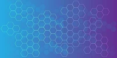 HUD Hexagon futuristic background vector for technology and finance concept and education for future