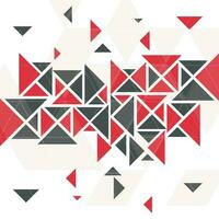 Abstract background with red and grey triangles. vector