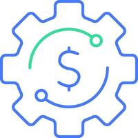 Gear setting money vector